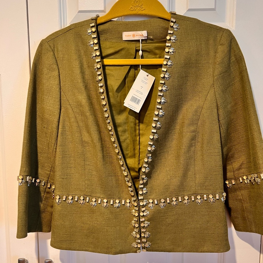 Tory Burch Cropped Jacket-Size 4